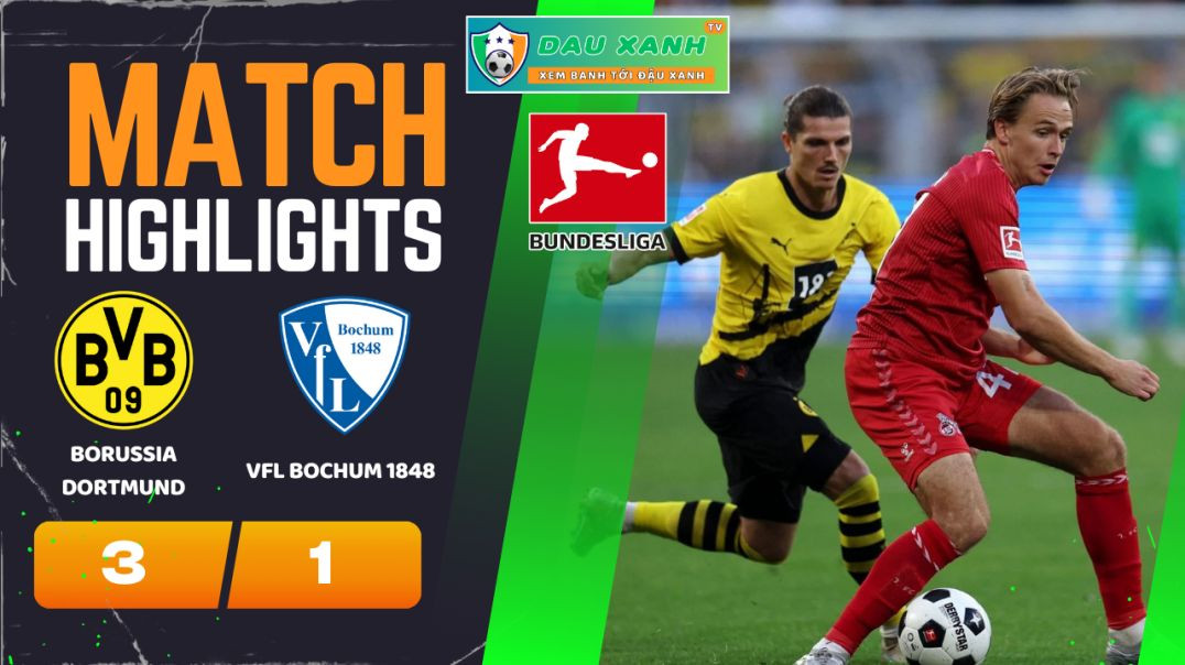 ⁣Highlights Borussia Dortmund vs VfL Bochum 1848 23h30, ngày 28-01-2024