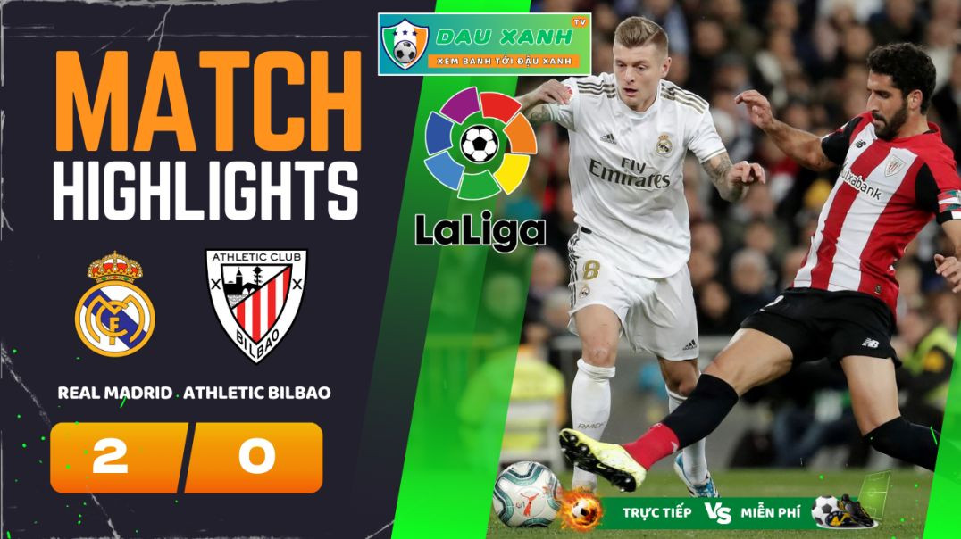 ⁣Highlights Real Madrid vs Athletic Bilbao 02h00, ngày 01-04-2024