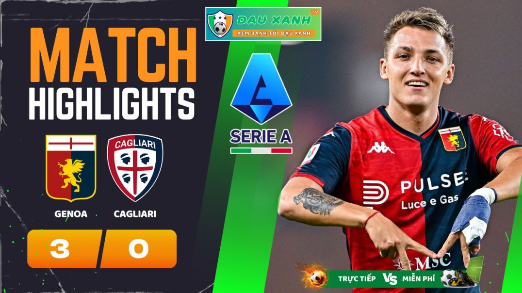 ⁣Highlights Genoa vs Cagliari 0145, ngày 30-04-2024